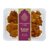 M&S 4 Onion Bhajis Vegetarian Snack 168g