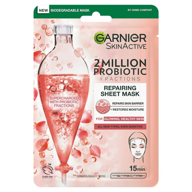 Garnier Supercharged Probiotic Repairing Sheet Mask, UK version