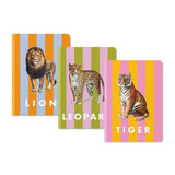 Ohh Deer Mini A5 Stitched Animal Notebook Set 3-Pack