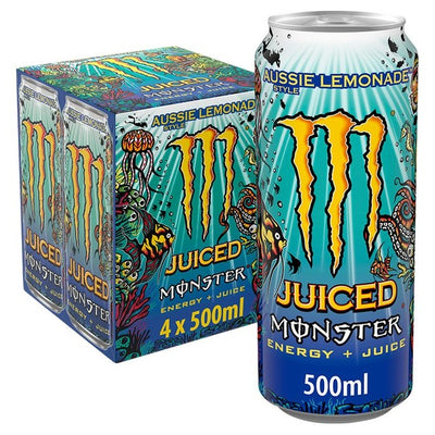 Monster Aussie Style Lemonade Energy Drink 4 x 500ml