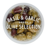 M&S Basil & Garlic Marinated Olive Selection 180g
