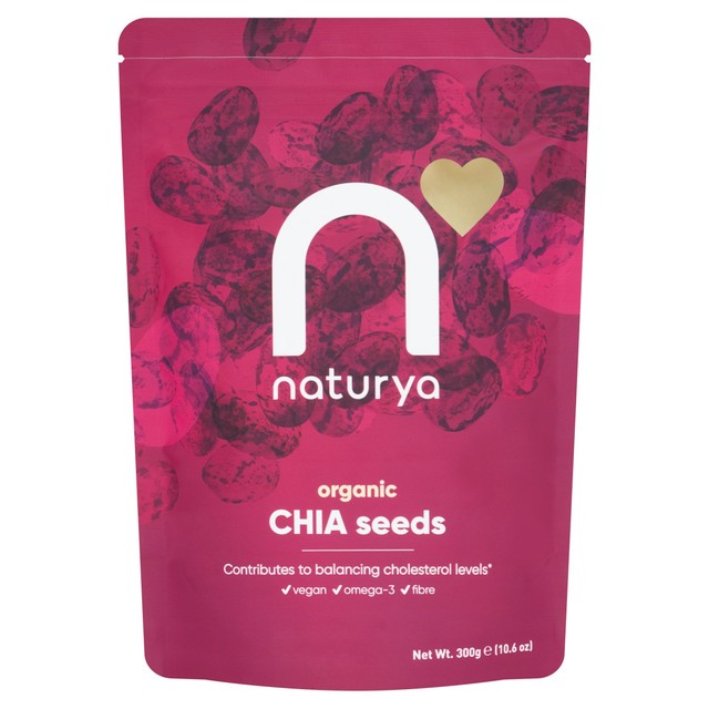 Naturya organic chia seeds 300g, imported from the UK