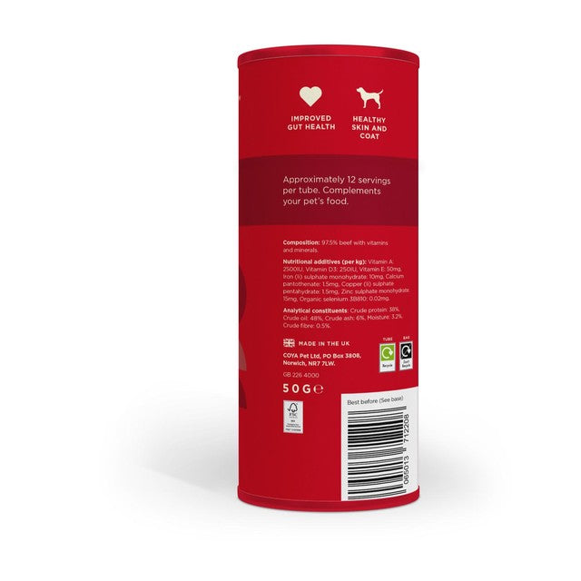 Coya beef dog food topper 50g - British product