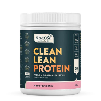 Nuzest Wild Strawberry Clean Lean Vegan Protein Powder 500g