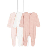 M&S girls pink sleepsuits 5lbs-3 years, imported from the UK