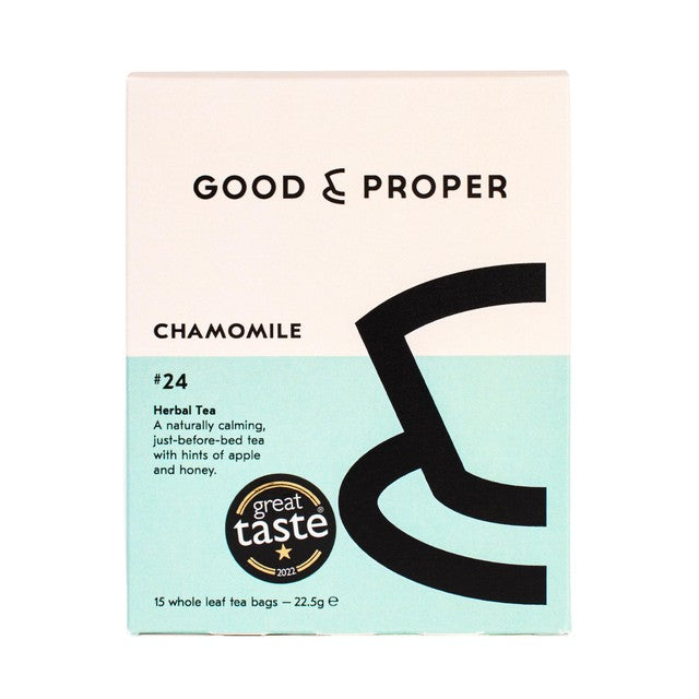 Good & Proper Tea Chamomile tea bags 15 pack, UK version