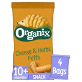 Organix cheese herb baby puffs 4x15g, imported from the UK