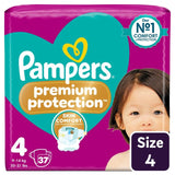 Pampers Premium Protection Nappies Size 4 Essential Pack 150