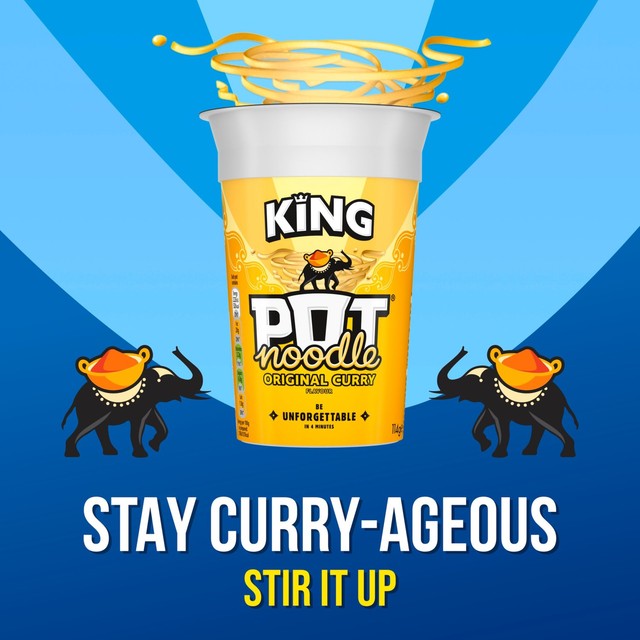 Pot Noodle Original Curry instant noodle 114g, imported from the UK