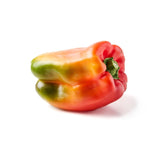 Natoora red and green large peppers, imported from the UK