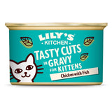 Lily's Kitchen Chicken & Ocean Fish Tasty Cuts in Gravy for Kittens Canned Kitten Food 85g