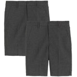 M&S Boys Slim Leg School Shorts Grey 2 Pack 13-14 Years, imported from the UK