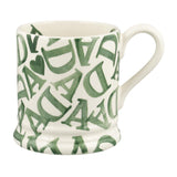 Emma Bridgewater D.A.D Green Earthenware Mug 1/2 Pint