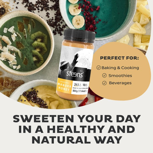Steens MGO 263 Manuka Honey 500g (British brand)