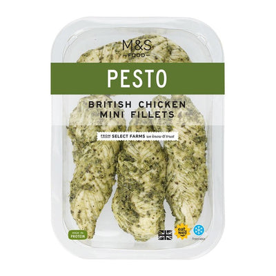 M&S Pesto Kylling Mini Fileter Kokt Kylling 165g