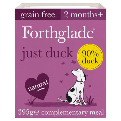 Forthglade Complementary Grain Free Wet Dog Food Just 90% Duck 395g