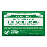 Dr Bronner Almond Organic Multi-Purpose Soap Bar 140g