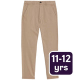 M&S Cotton Rich Chinos Stone Boys' Chinos 11-12 Years