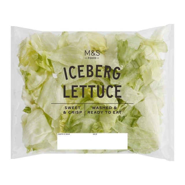 M&S iceberg lettuce washed and ready to eat 240g, UK version