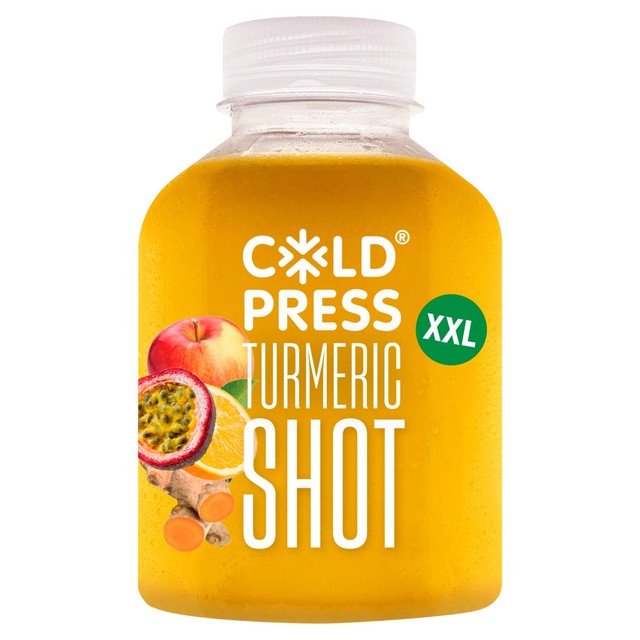Coldpress XXL turmeric health shot 150ml plastic bottle - British product