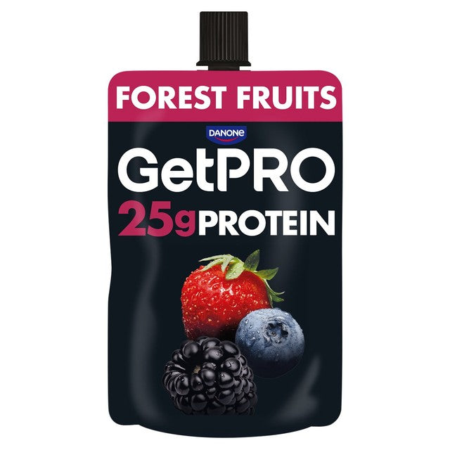 GetPro High Protein Forest Fruits Yoghurt Pouch 200g, UK version