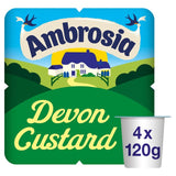 Ambrosia Devon Custard Dessert Snack Pots 4 x 120g