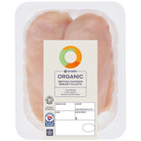 Ocado organic free range chicken breast fillets 375g, imported from the UK