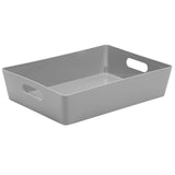 Wham Studio Basket Rectangular Cool Grey Storage Basket 6L