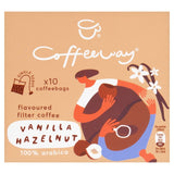Coffeeway Vanilla Hazelnut Single Serve Flavoured Coffee Bags 10 Pack
