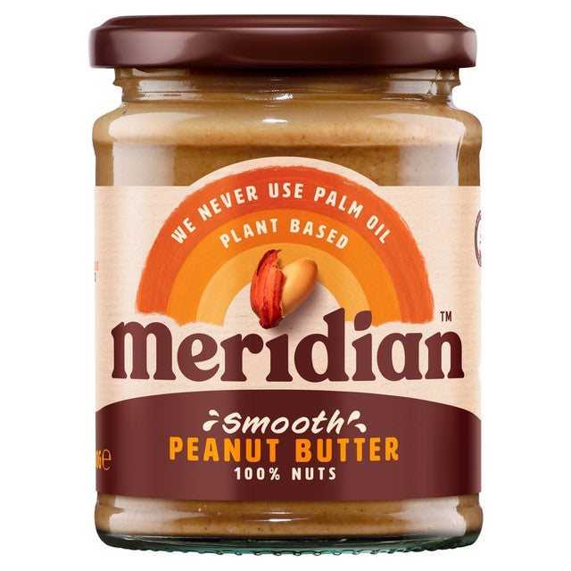 Meridian smooth no salt peanut butter 280g, imported from the UK