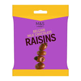 M&S Belgian Milk Chocolate Raisins Snacks 125g