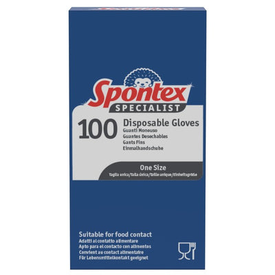 Spontex Specialist Food Safe Disposable Gloves 100 Pack