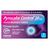 Pyrocalm Control Omeprazole Heartburn Tablets 7 tablets, imported from the UK