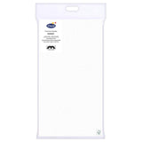 White Disposable Table Cover with Linen Feel, 118x180cm