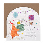 M&S Animals Birthday Card 15cm x 15cm