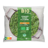 Picard Organic Chopped Spinach with Cream Frozen Spinach Side Dish 600g