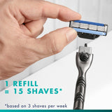 Gillette Mach3 razor blade refills 12 pack, UK version