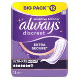 Always Incontinence Pads Ultimate Night 12 Pack - British product