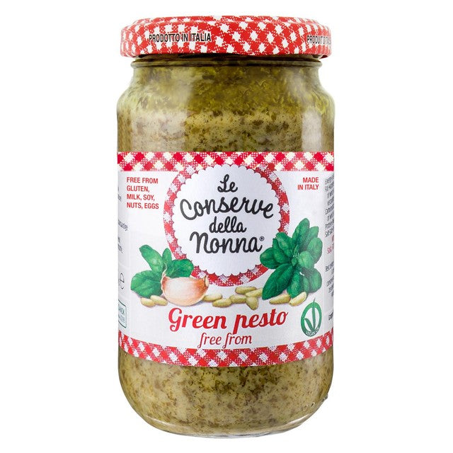 Le Conserve Della Nonna vegan green pesto sauce 190g, UK version