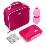Polar Gear 4 Piece Pink Insulated Lunch Set