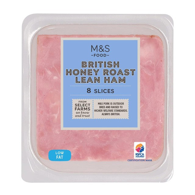M&S honey roast ham 8 slices, imported from the UK