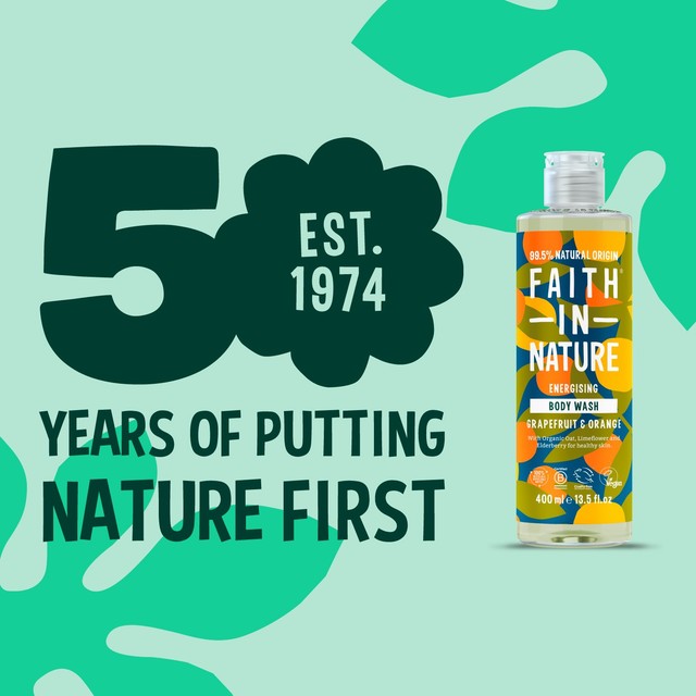 Faith in Nature grapefruit and orange body wash 400ml - British product