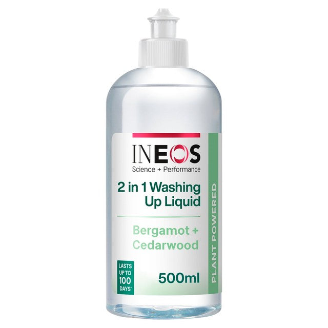 INEOS washing up liquid bergamot cedarwood 500ml, UK version