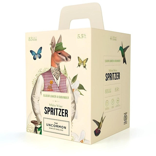 The Uncommon English white wine spritzer cans 4 x 250ml (British brand)