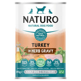 Naturo Grain & Gluten Free Turkey in Herb Gravy Wet Dog Food 390g