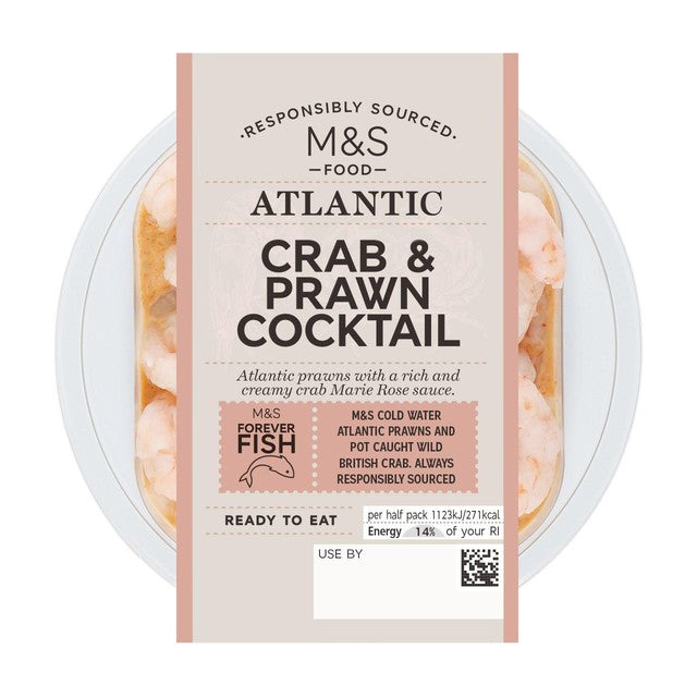 M&S brown crab and prawn cocktail seafood sauce 200g - British product