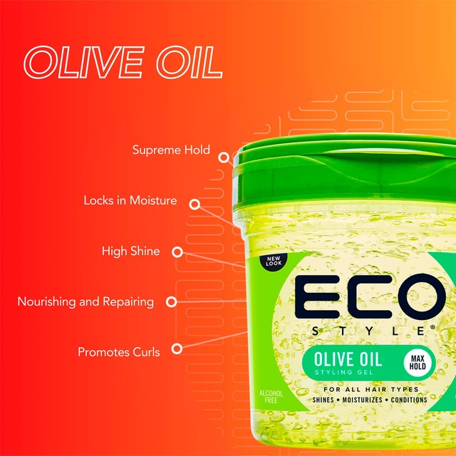 Eco Style olive oil hair styling gel 236ml - British product