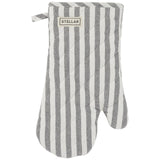 Stellar Oven Glove Grey Stripe Household Oven Glove