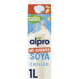 Alpro Soya No Sugar Chilled Dairy Free Drink 1L