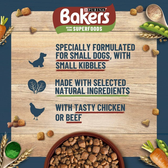 Bakers beef dry dog food 2.85kg - British product